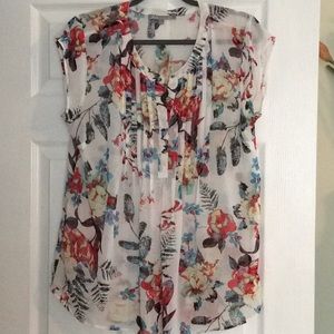 Colorful Sheer Blouse